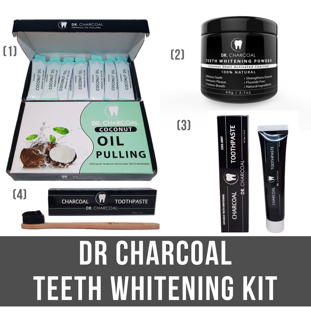 Premium Teeth Whitening Kit by Dr Charcoal